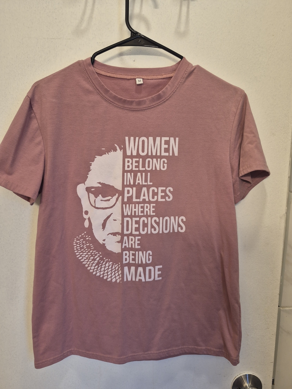 RBG Women Belong Graphic Tee - Dusty Rose